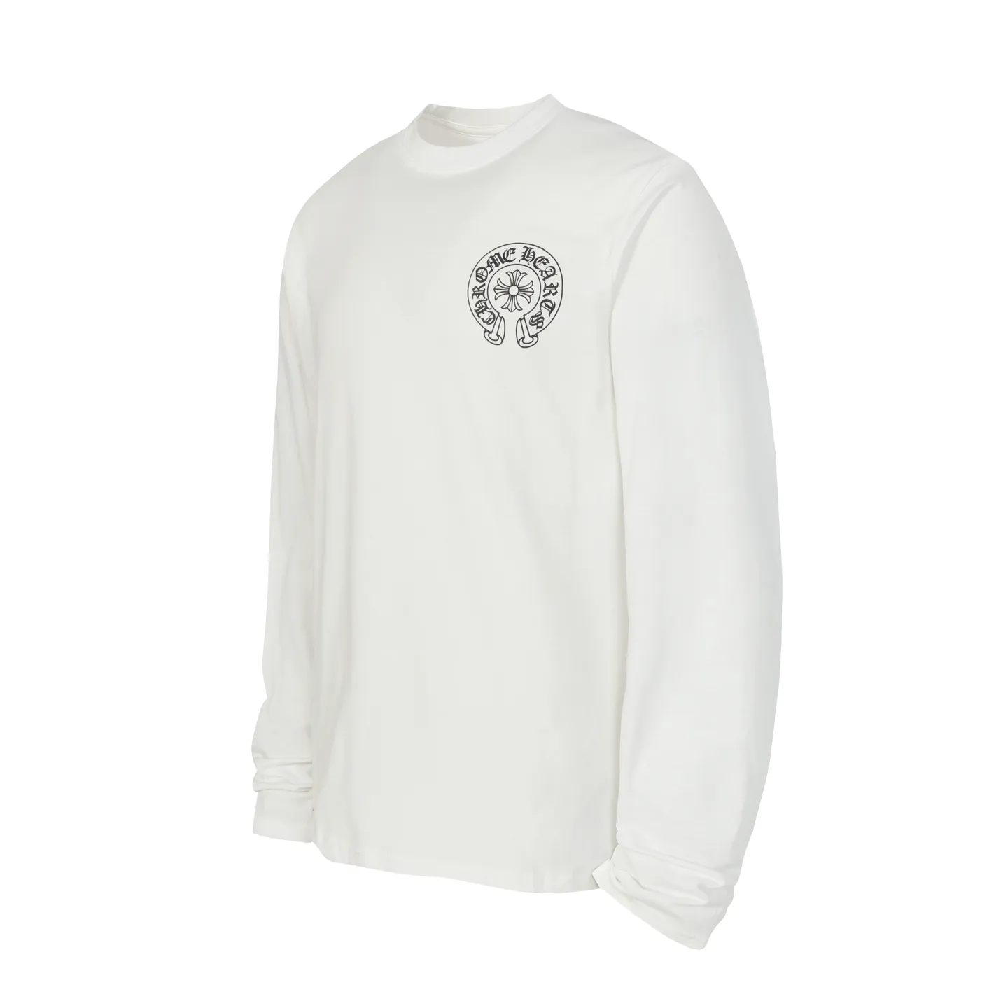P160 Cross-border model. Those who pursue quality, please do not place an order. -Chrome Hearts/Chrome Hearts Sanskrit horseshoe🇺🇸 platform popular long-sleeved T-shirt -High weight, high density and high quality. The wool is soft, delicate and skin-friendly. It feels soft and silky. It has excellent warmth and skin-friendly properties. XL